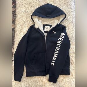 Abercrombie Kids Navy Zip-Up Hoodie - 13/14